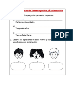 TAREA Signos de Interrogación y Exclamacion