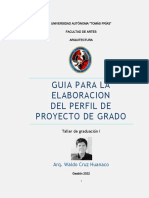 Guia para La Elaboracion Del Perfil de Proyecto - 2022