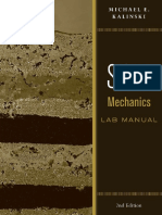 Soil mechanics Lab manual - Kalinski