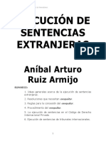 Ejecucion de Sentencias Extranjeras Aníbal Ruiz Armijo