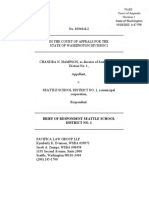 Seattle School District Response Brief To Director Chandra Hampson' Case On HIB Finding, Dated 10/28/2022