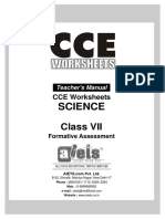 Teacher's Manual for Physical and Chemical Changes Worksheets