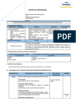 SESIÓN DE APRENDIZAJE - Comunicacion