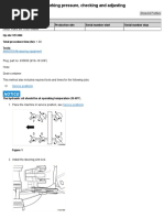 SE9105 - Hydraulic Pump, Max Working Pressure, Checking and Adjusting