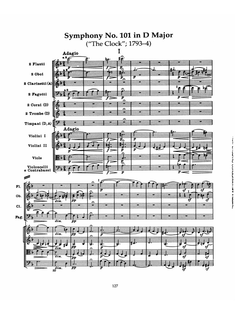 Haydn Sinfonia No 101 1mov PDF