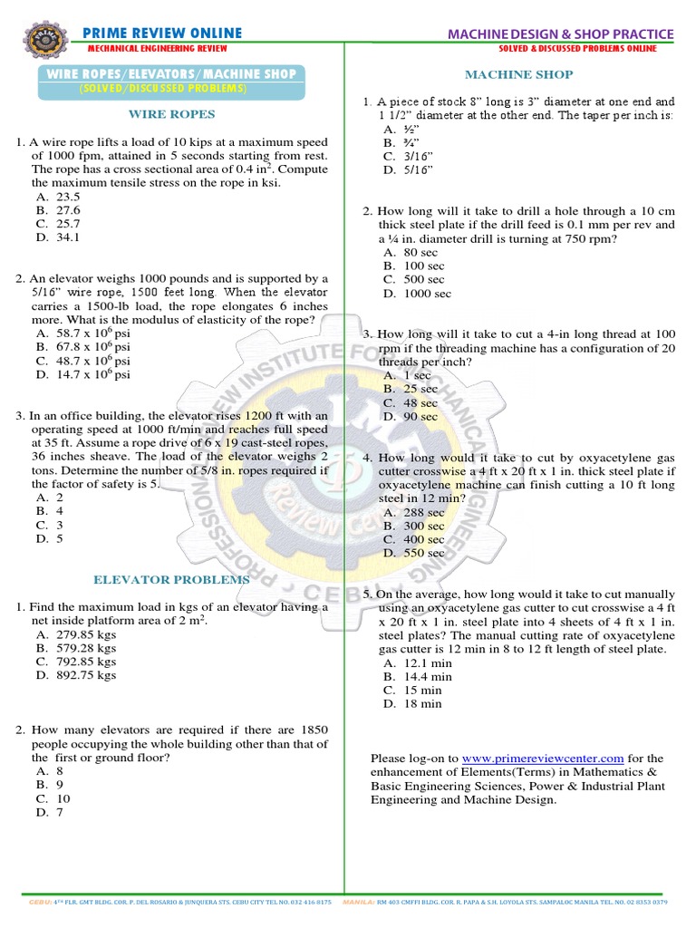 Elevator and Wire Rope Solutions | PDF | Elevator | Rope