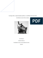 Lessing Sobre As Representações Poéticas e Escultóricas de Laocoonte - Inês Martins Leal de Oliveira Santos