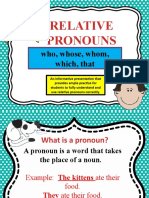 Relative Pronouns Powerpoint Activity