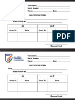 Substitution Form