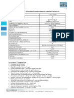 Hoja de Datos de Transformador