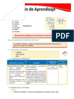 D5 A1 SESION MAT - Resolvemos Problemas de División de Números Decimales.