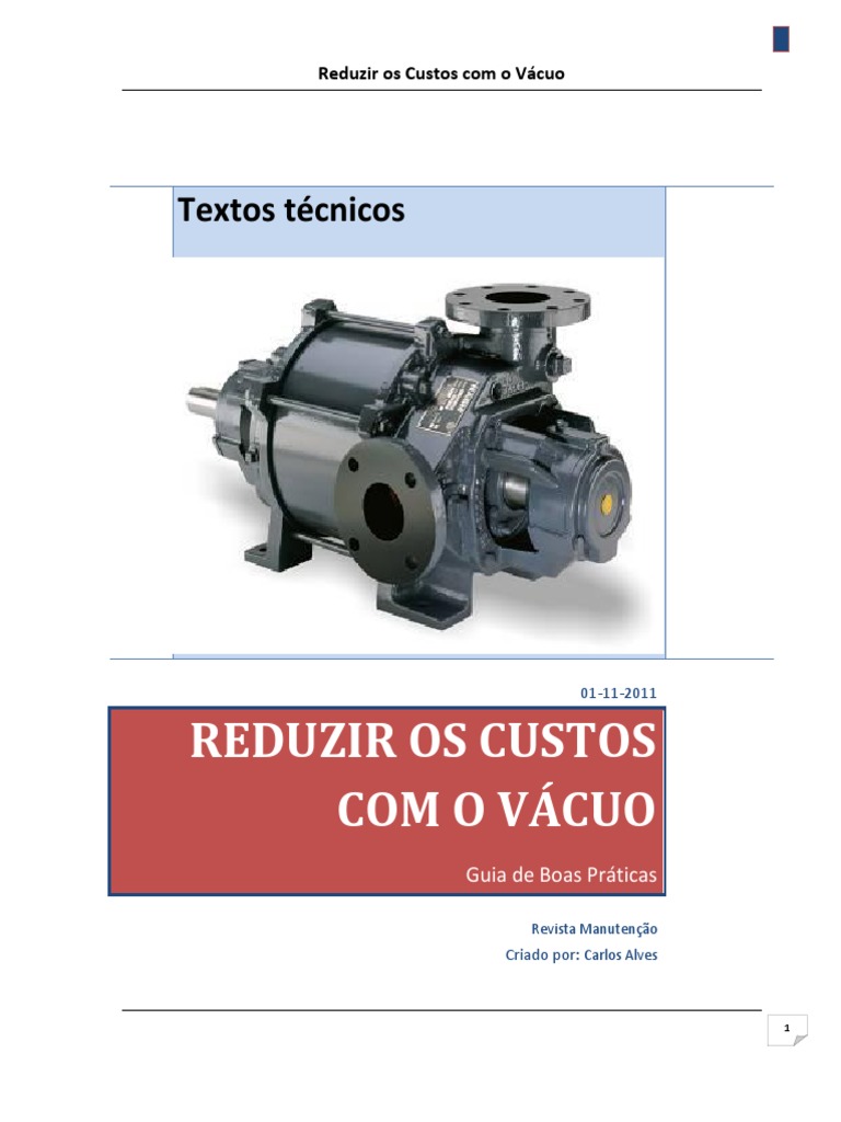 Sobre Sistemas de Vácuo | PDF | Bomba | Pressão, image size:768x1024