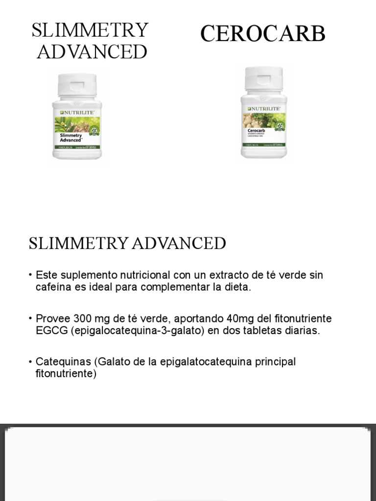 Beneficios de Slimmetry y Cerocarb | PDF