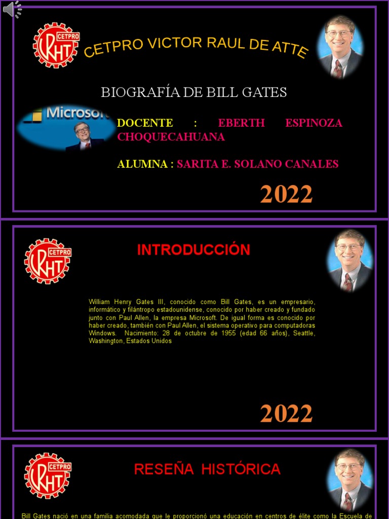 Biografia de Bill Gates | PDF | Microsoft | Ciencias de la Computación