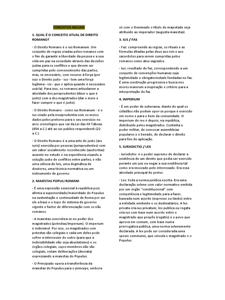 PDF) A 'iurisdictio' e o 'ius dicere' no pensamento jurídico e  institucional romano