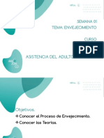 Asistencia Del Adulto Mayor: Semana 01 Tema: Envejecimiento Curso