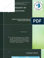 Simbolización de Proposiciones: Material de Apoyo Elaborado Por Erika Rendón Morales