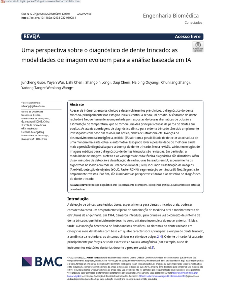 A Perspective On The Diagnosis of Cracked Tooth Imaging Modalities