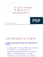 Letter of Credits:-A Buyer's Perspective: Presentation By: RDSO in Collaboration With SBI and IRCON