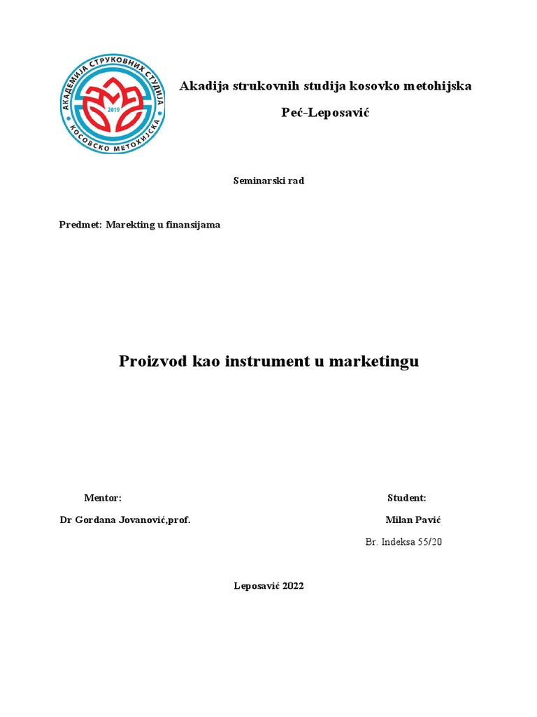 Proizvod | PDF