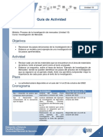 Unidad 10 Guía de Actividad Proceso de Investigación de Mercado 2022