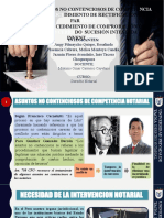 Asuntos No Contenciosos de Competencia Notarial - Grupo 3