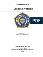 Laporan Praktikum Dasar Elektronika 2021