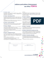 Conditions Particulières D Abonnement Aux ForFIX