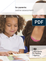 2022 Information For Parents Reception Baseline Assessment