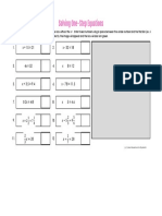 Solving One-Step Equations - Solving One-Step Equations