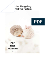 PDF Crochet Hedgehog Amigurumi Free Pattern