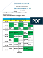 Unidad Educativa "República Del Ecuador": Segundo Parcial - Primer Quimestre - 2022 - 2023