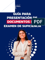 Guía para presentación de documentos por examen de suficiencia