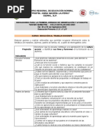 Indicadores para La Jornada de Observación y Ayudantía Iii Sem 2022
