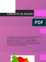 Concepto de Región y Regiones de Costa Rica