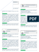 Atividade - Analise Combinatoria - Permutação