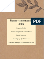 Signos y Síntomas Del Dolor