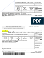 Boleto de cobrança para pagamento de serviço