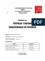 Potencia y Maxima Transferencia de Potencia