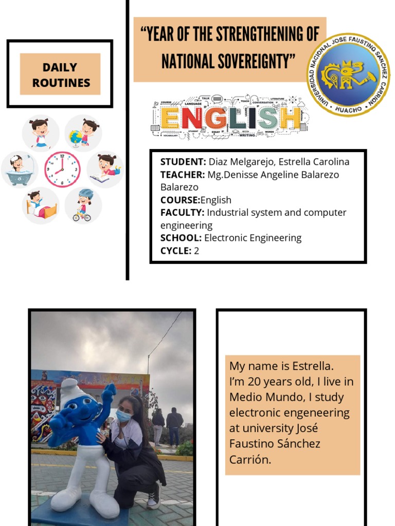 Daily Routine of a Student Engineer | PDF | Wellness | Science ...