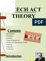 Speech Act Theory 081400