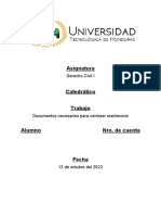 Documentos Matrimonio