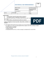 Examen Parcial II Termodinámica A2T1 UCV