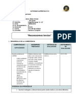 Matematica - Actividad Autentica - 2do Grado