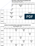 Jadwal 5 Hari Per Guru Pagi