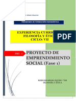 Proyecto Emprendimiento Social