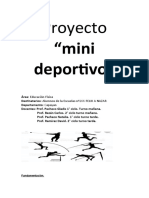 Proyecto Mini Deportivo Esc 266. 2022