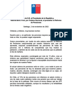 02.11.2022 Cadena Nacional Reforma de Pensiones