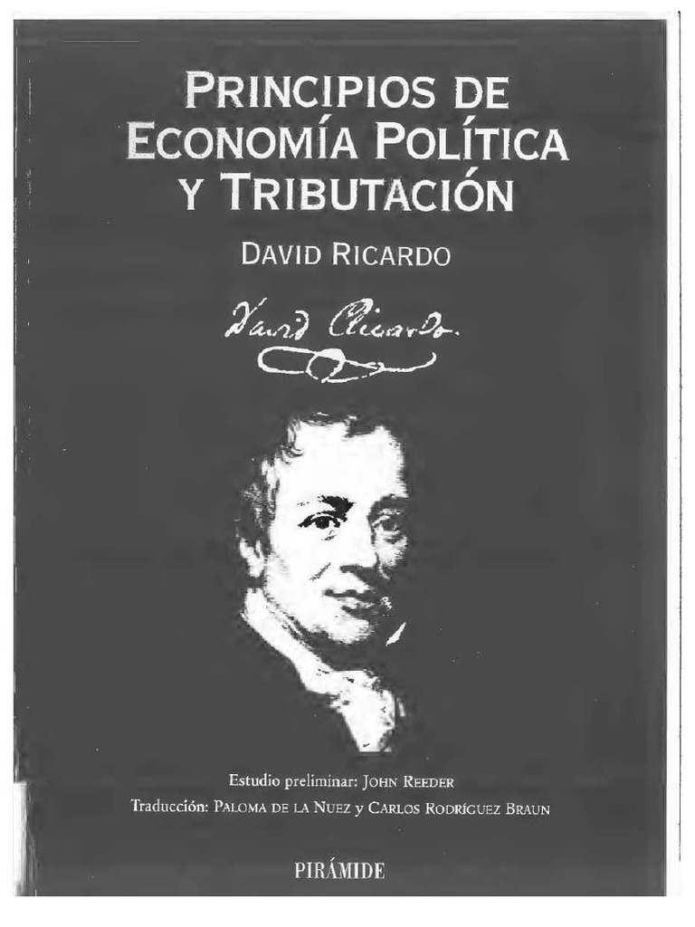 PDF Ricardo David Principios de Economia Politica y Tributacion ...