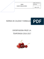 Norma de Cereza 2016-2017